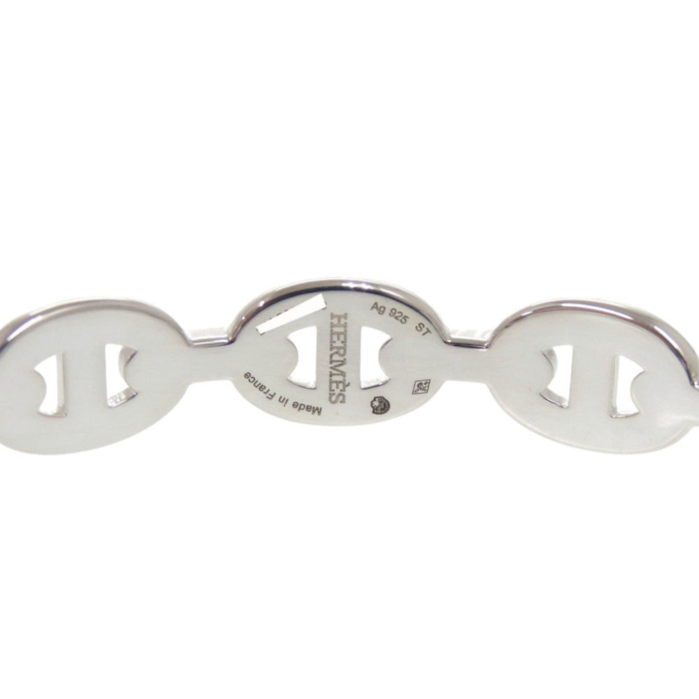 Hermes Chaine d'Ancre Enchainée Bangle ST Sterling Silver 925 1342HERMES — Like New