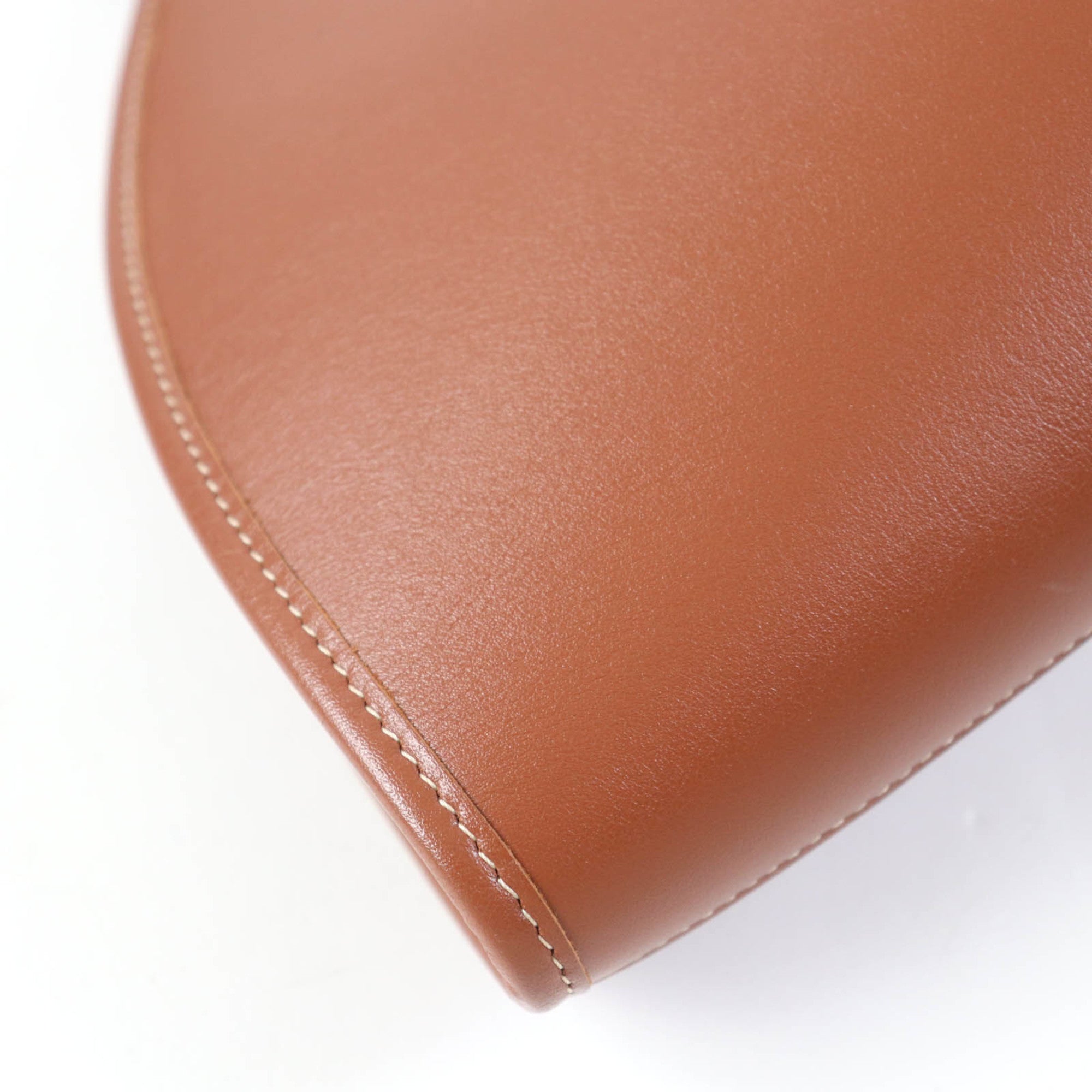 CELINE Cuir Triomphe Coufun Medium Tote Bag in Tan Smooth Calfskin (196953DU3.04LU) with Dust Bag, Made Italy, Women's — Like New