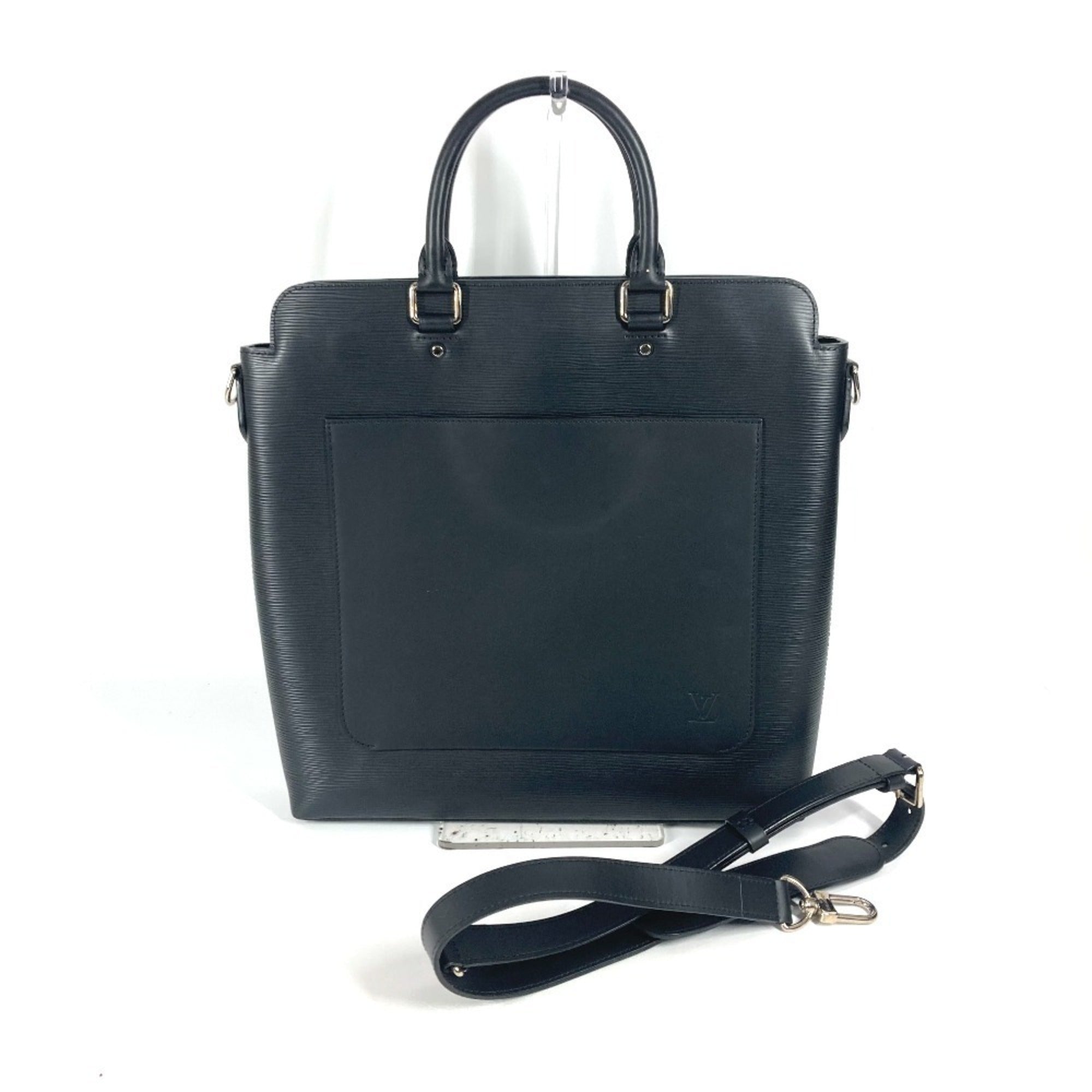 LOUIS VUITTON M58847 Epi Brooks Tote Bag Handbag Shoulder Business Leather Men's Noir Black — Like New