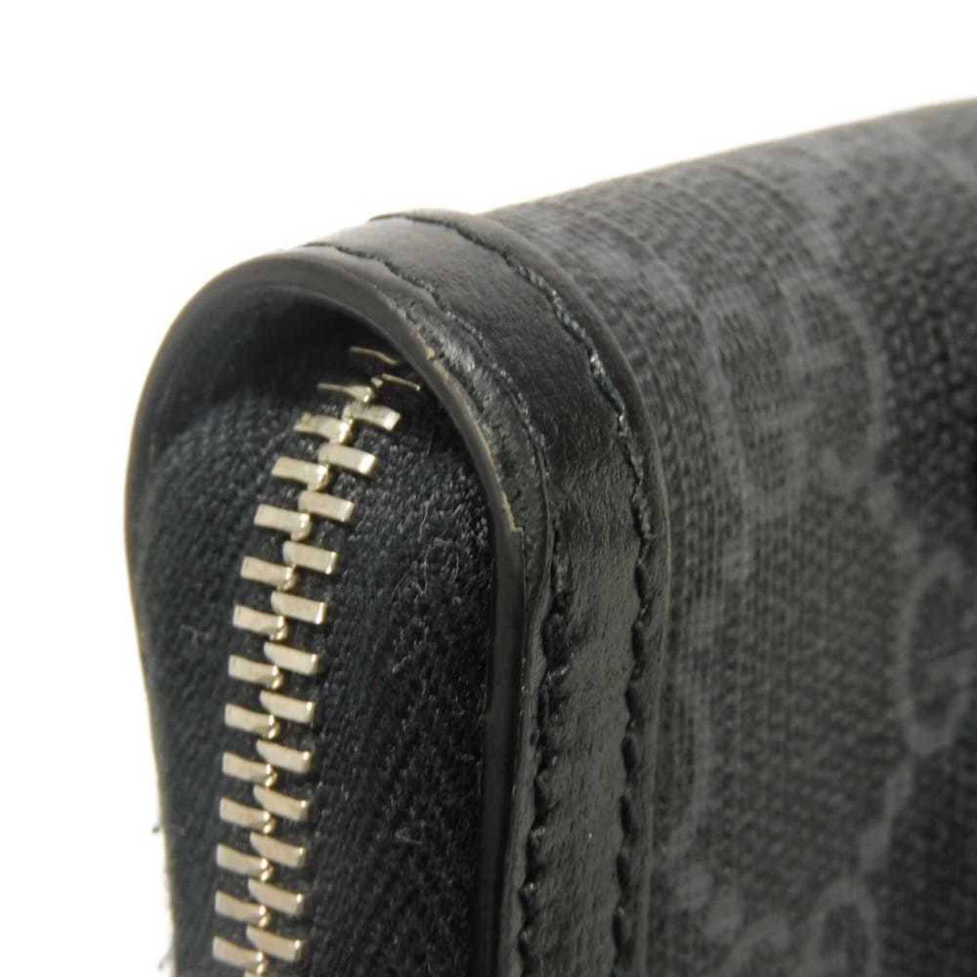 Gucci GG Supreme Shoulder Bag with Phone Holder, Double G Design, 2-Way, Interlocking G, Black, 724357 92TCF 1000, Men's/Women's — Like New