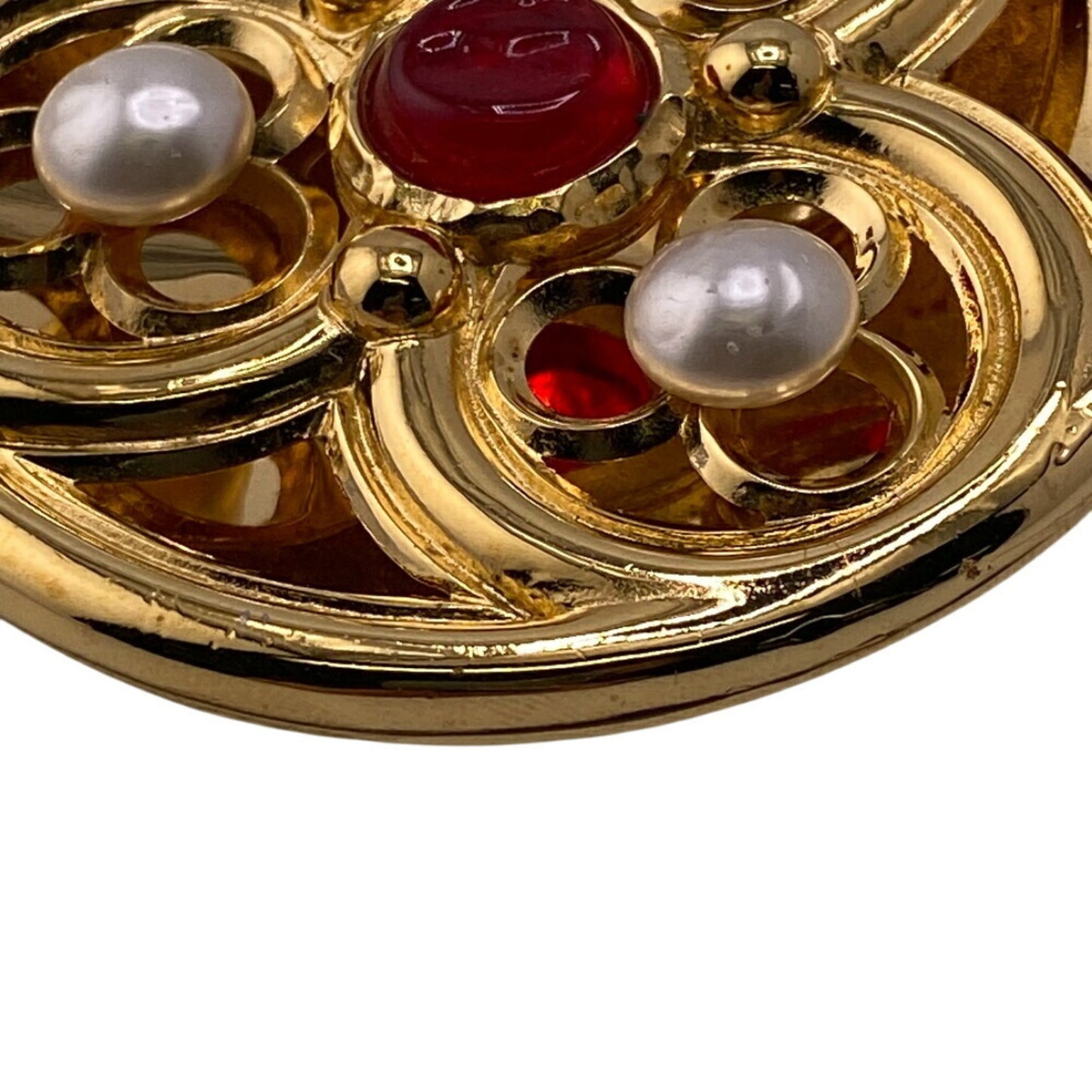 CHANEL Gripoa Brooch Gold Ladies