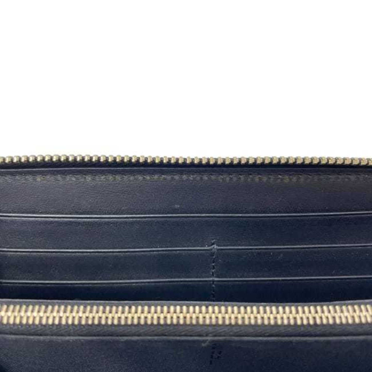 Fendi round long wallet ec-24631 Black Bugs 7M0210 leather metal SQP 198 3260 FENDI Monster Eye black men's women's