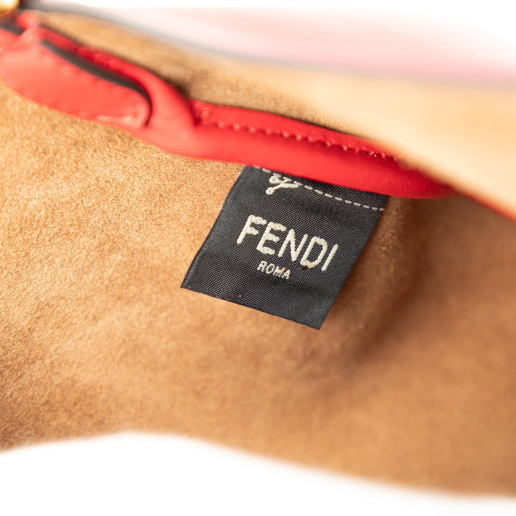 Fendi Croissant Handbag/Shoulder Bag 8BR790 Red Leather Women's FENDI