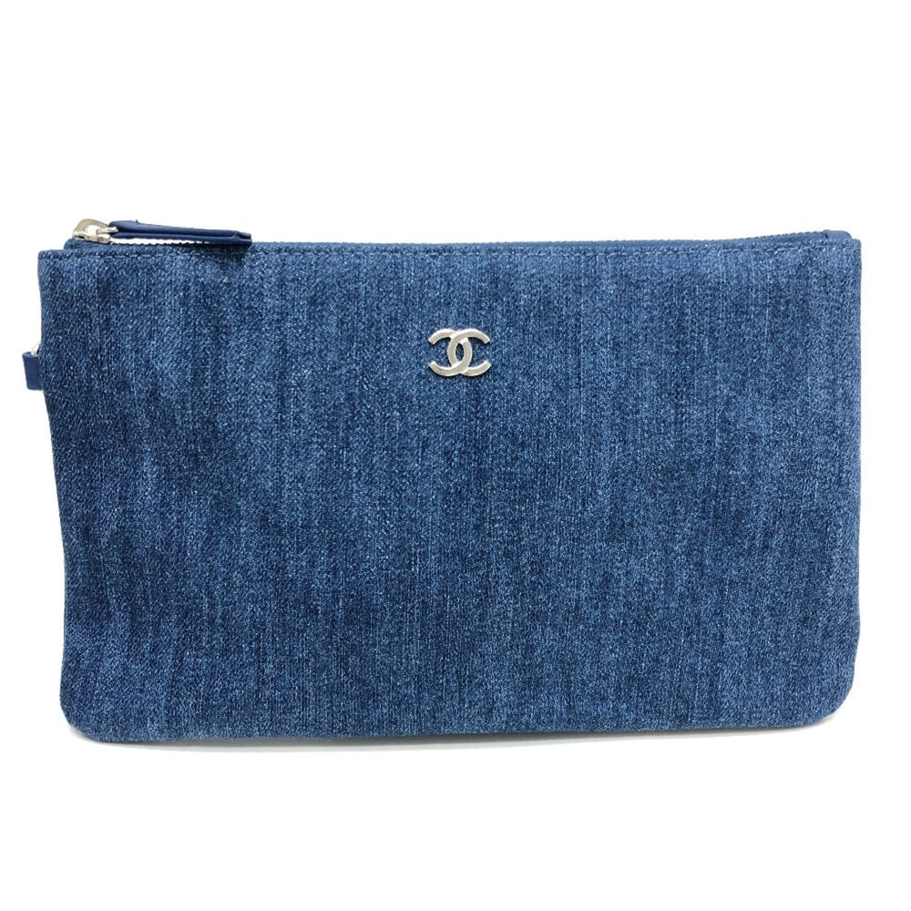 CHANEL AS3260 24A CHANEL22 Patchwork Shoulder Bag Denim Women's Blue — New - Store Return