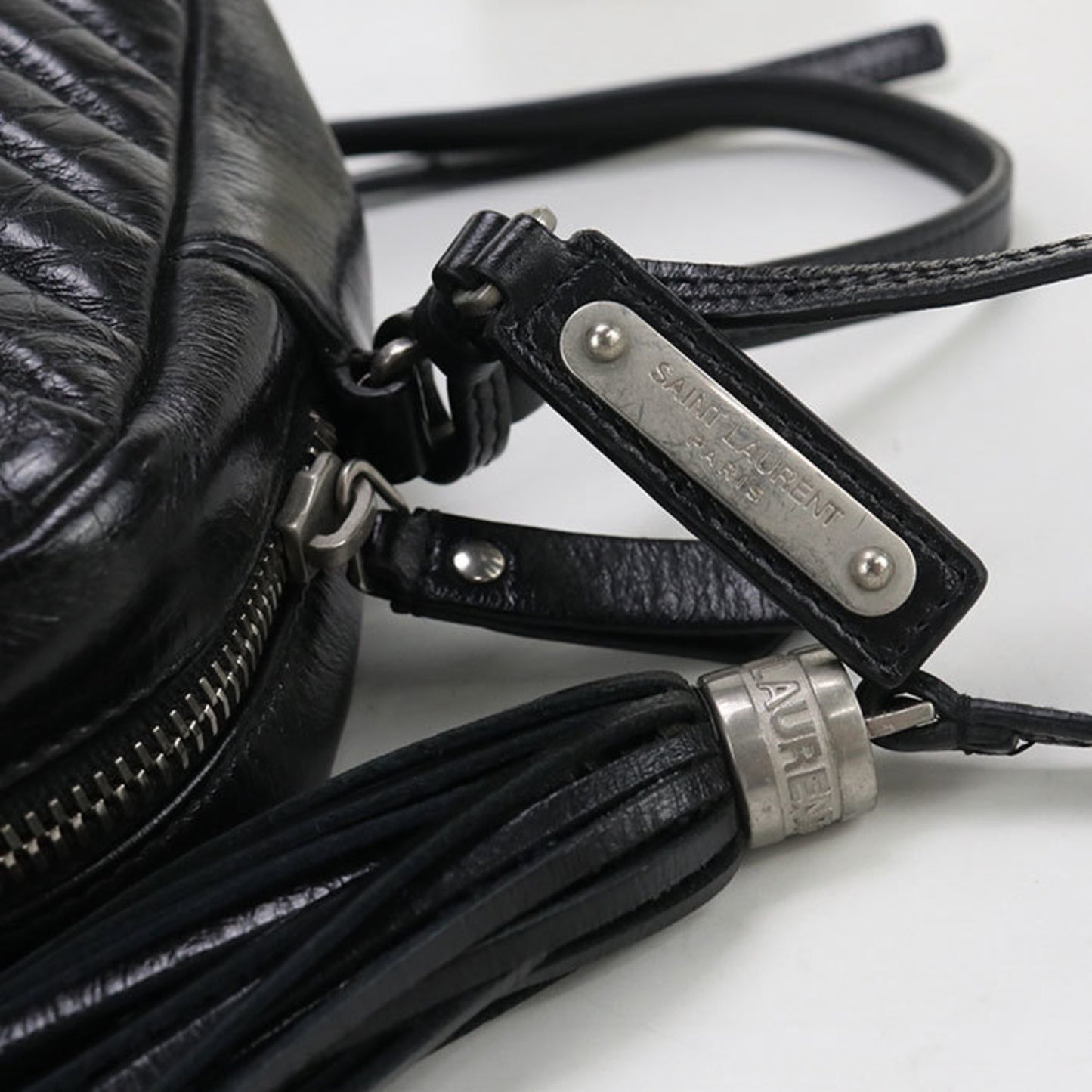 SAINT LAURENT Crossbody Shoulder Bag 468537 Camera Lou Women's Black