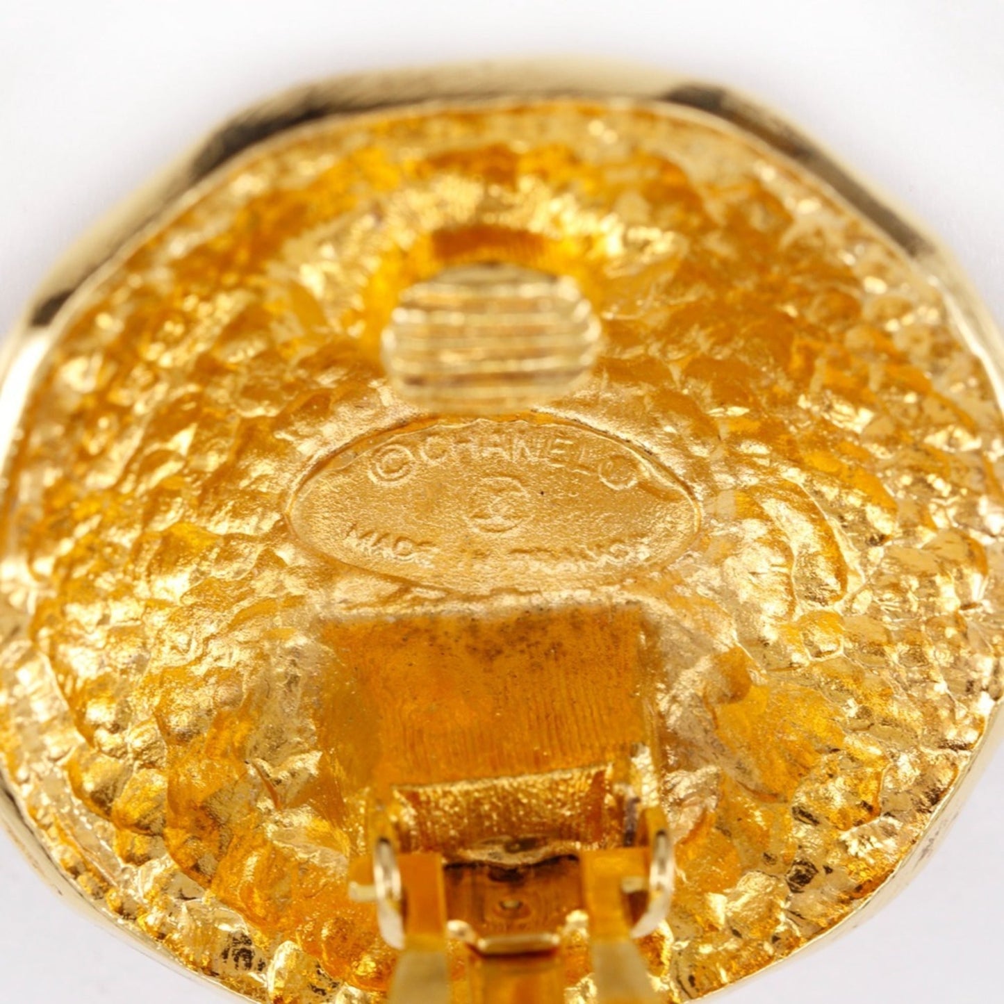 CHANEL 31 RUE CAMBON Cambon Earrings, Vintage, Gold Plated, Approx. 23.0g, CAMBON, Women's