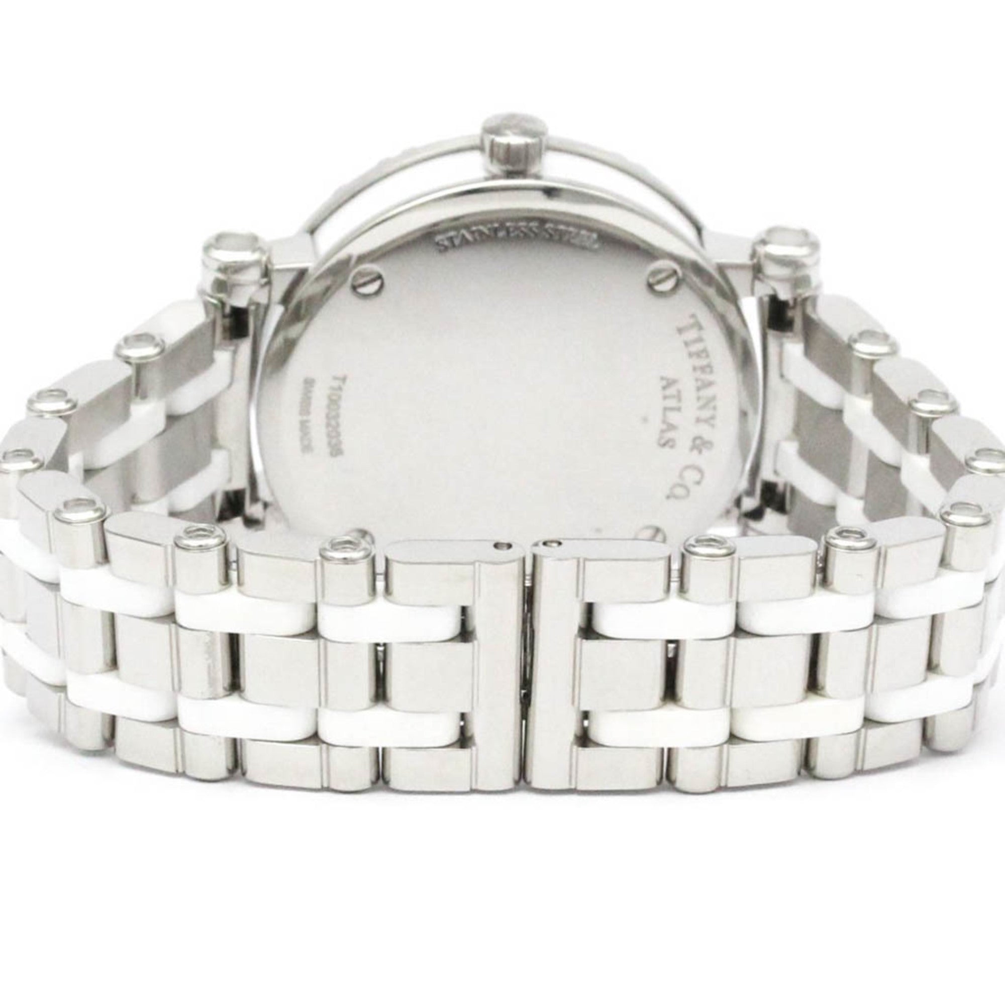 TIFFANY Atlas Ceramic Steel Ladies Watch Z1300.11.11A20A00A Polished — Very Good