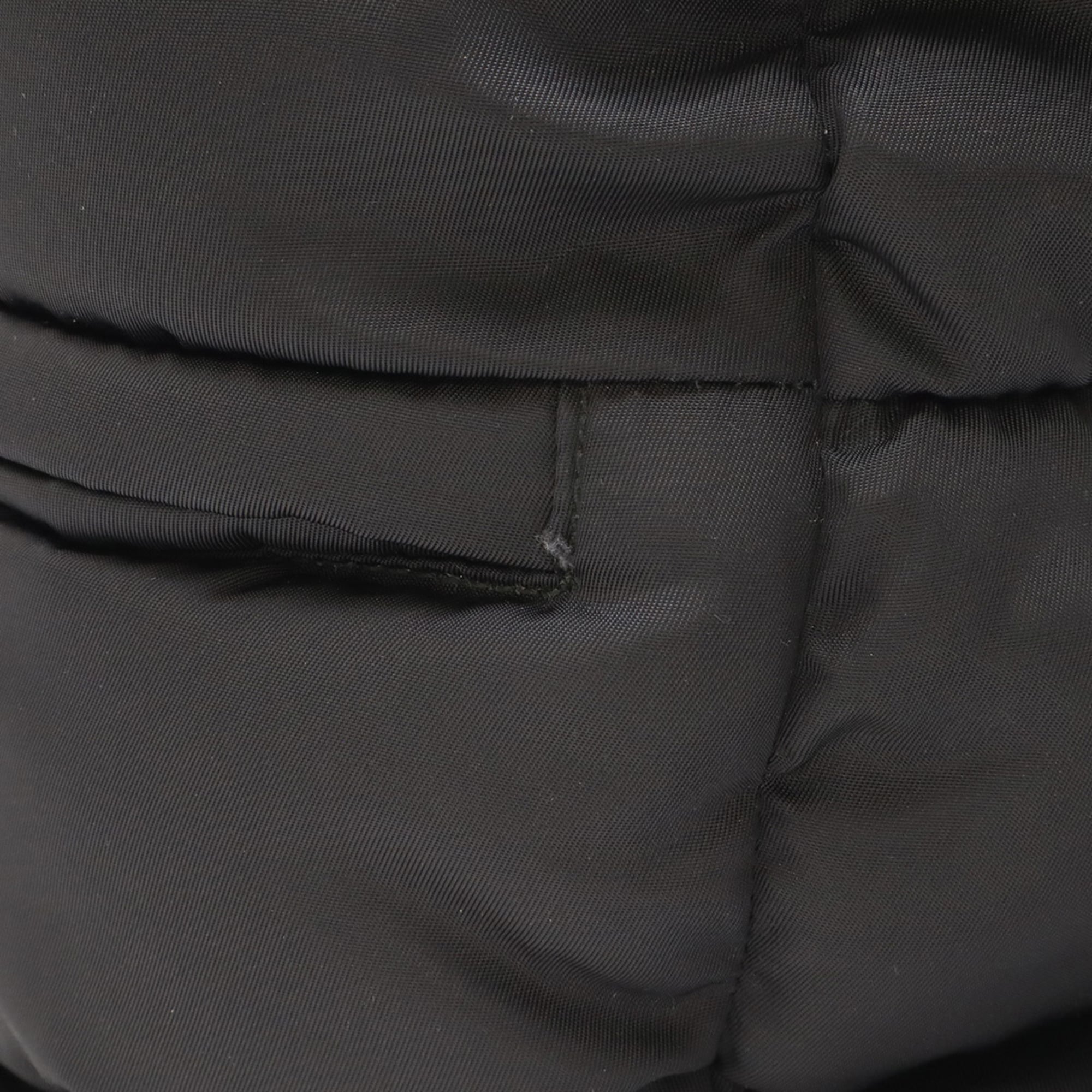 PRADA TESSUTO BOMBER bomber tote/shoulder bag in nylon and leather, black, purchased at a Japanese boutique (BN2632)