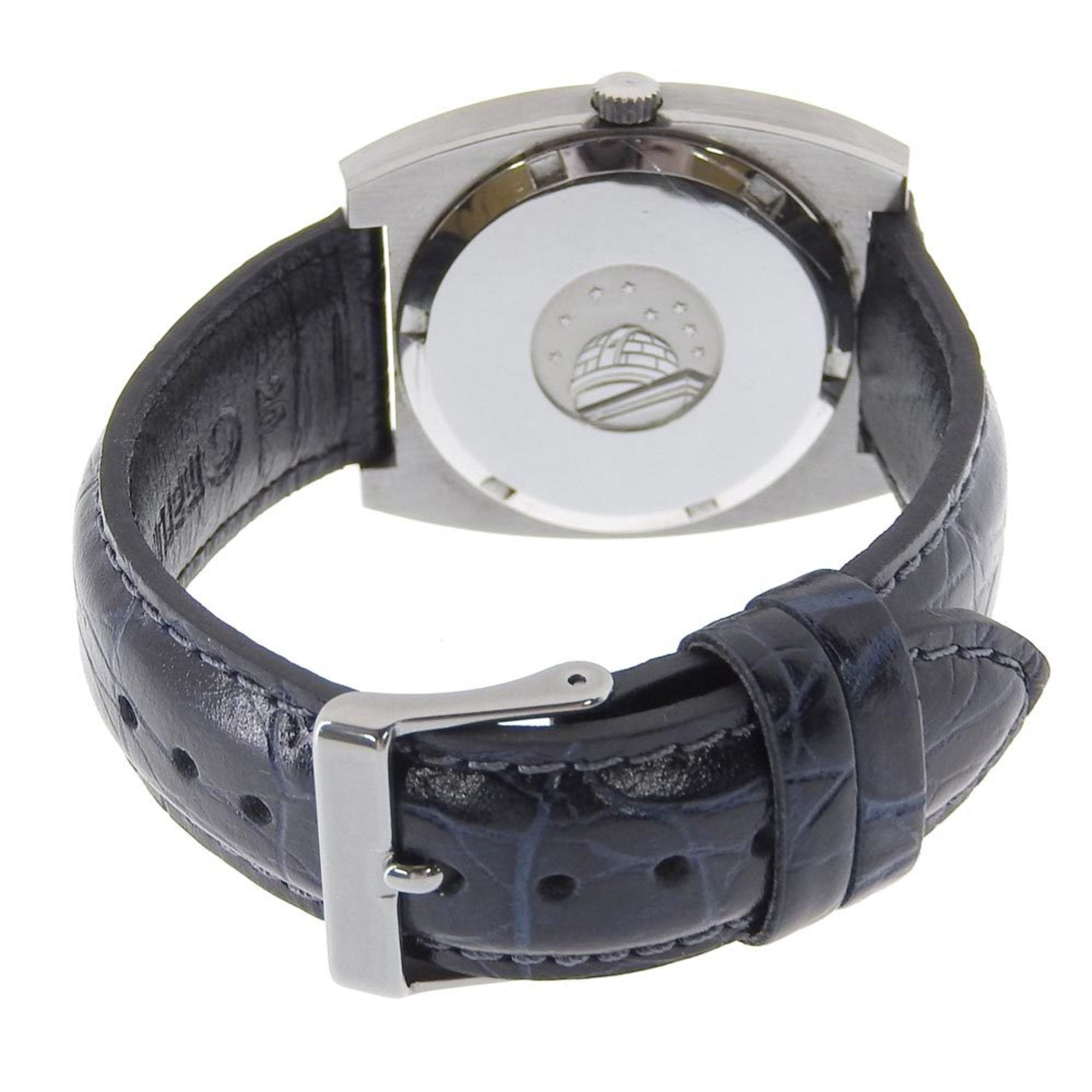 OMEGA Constellation Watch Chronometer cal.1001 Stainless Steel x Embossed Leather Automatic Silver Dial Men's S120924440 — Good