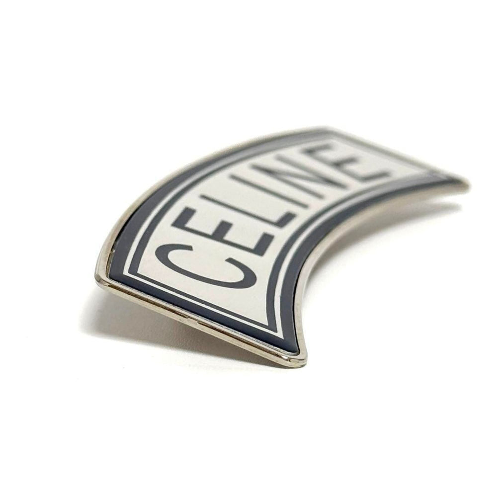 Celine Men's Women's Brooch Pin Badge Logo Blue — Like New