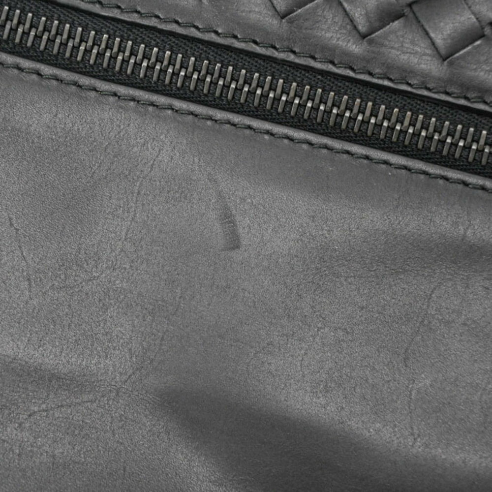 BOTTEGA VENETA Intrecciato Leather Shoulder Bag, Black, Men's, 405557 — New - Store Return