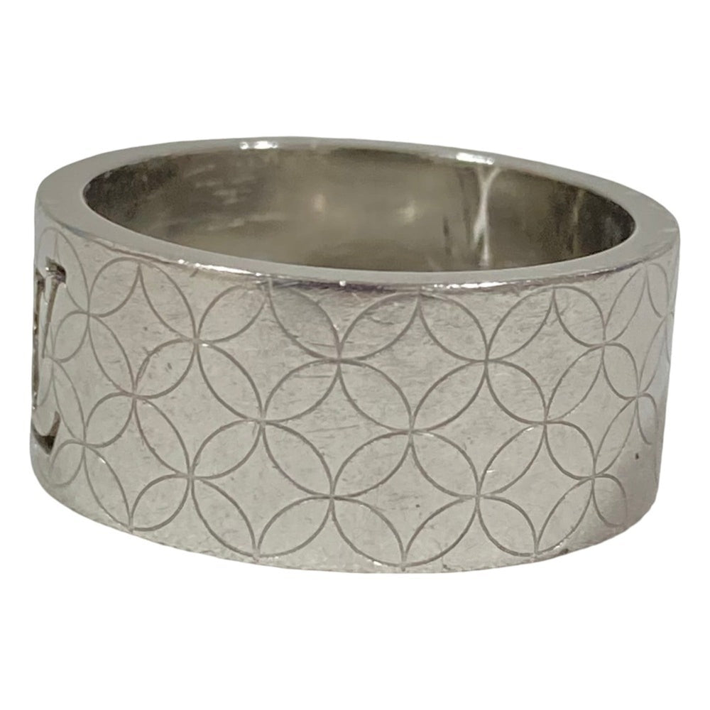 LOUIS VUITTON Louis Vuitton Bague Champs-Élysées Ring M65456 Size L (equivalent) Silver Color Men's — Like New