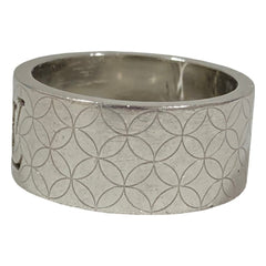 LOUIS VUITTON Louis Vuitton Bague Champs-Élysées Ring M65456 Size L (equivalent) Silver Color Men's — Like New