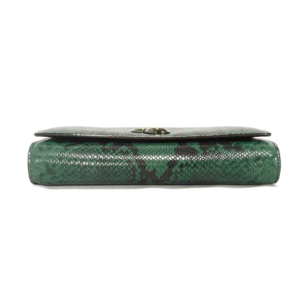 Jimmy Choo JIMMY CHOO Shoulder Bag Varenne Chain New Logo Snake 2WAY Clutch JC Green 202VARENNE Men's Women's — New - Store Return