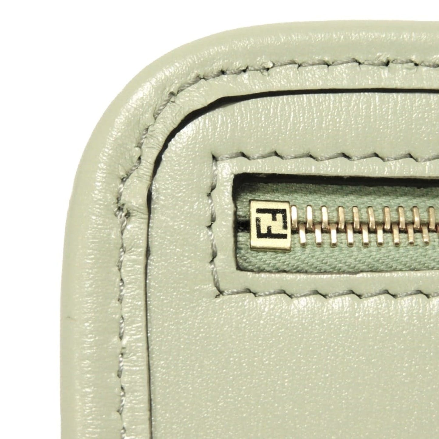 Fendi Orlock Phone Case, Crossbody, Coin Card Light Green, FF, 7AS131 AHM0 F1LGU, for Men and Women