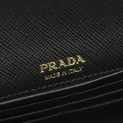 Prada PRADA Triangle Logo 2-Way Shoulder Bag/Handbag, Saffiano Leather, Women's, Black, 1MT042 — New - Store Return