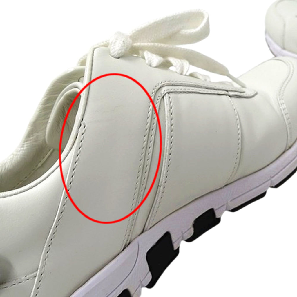 Gucci women's sneakers, white leather, size 36 1/2 (approximately 23.5cm), model number 426185.