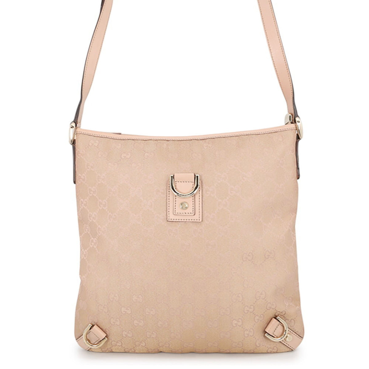 Gucci Shoulder Bag GG Canvas Abbey Leather 131326 GUCCI Handbag — Like New
