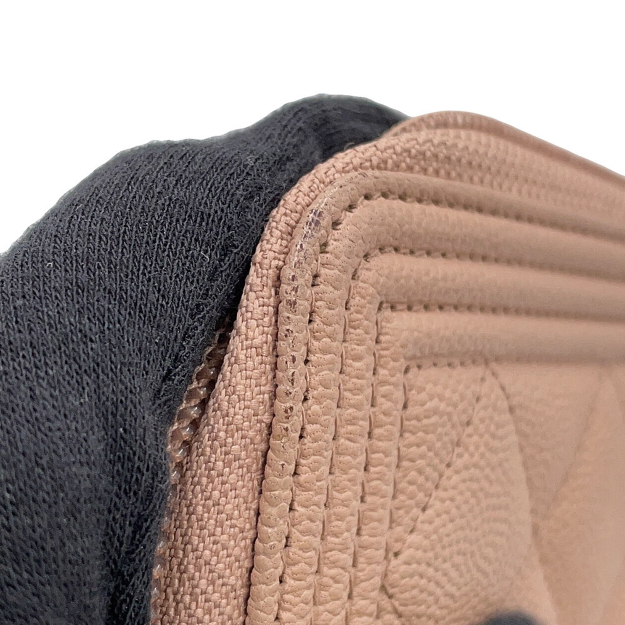 Chanel Boy's Coco Mark Matelasse Round Zip Wallet A80815 CHANEL