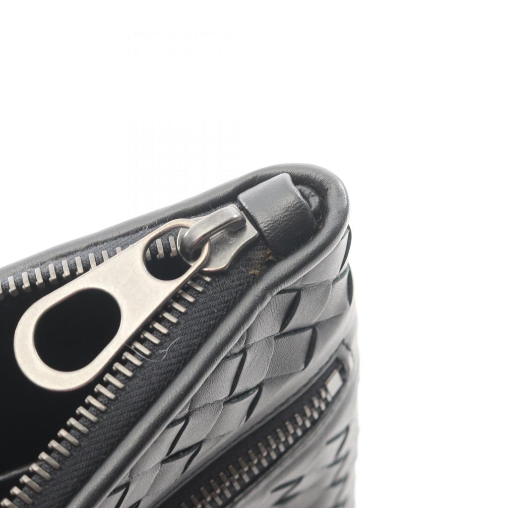 Bottega Veneta Intrecciato Leather Second Bag/Clutch Bag, Men's, Black