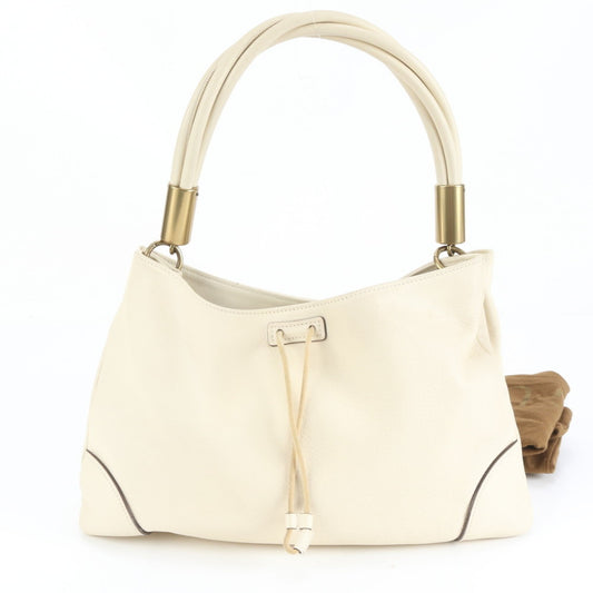 Gucci White 109147 Leather Shoulder Bag for Women