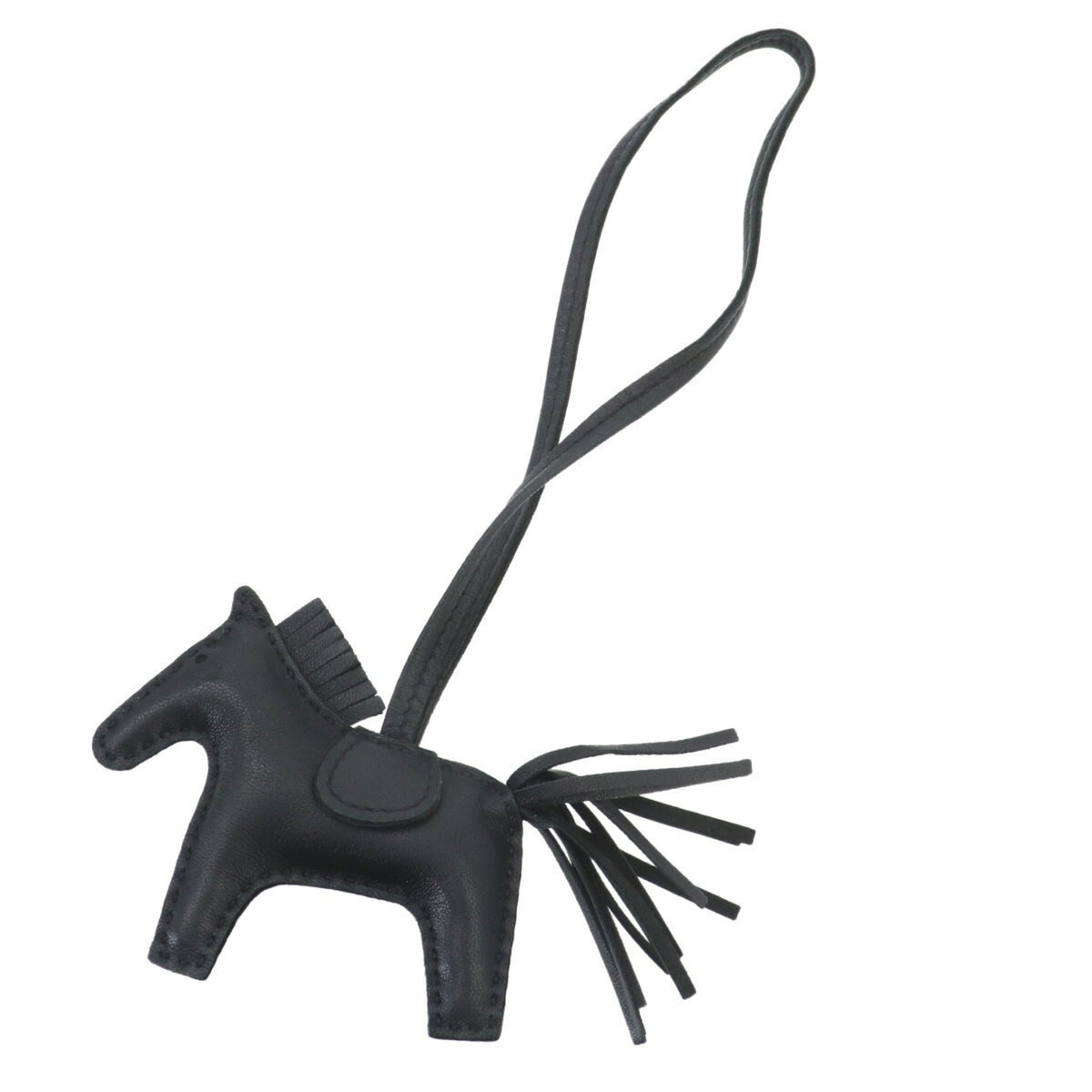 Hermes Rodeo PM So Black Accessory Bag Charm (Agneau Milo) — Like New