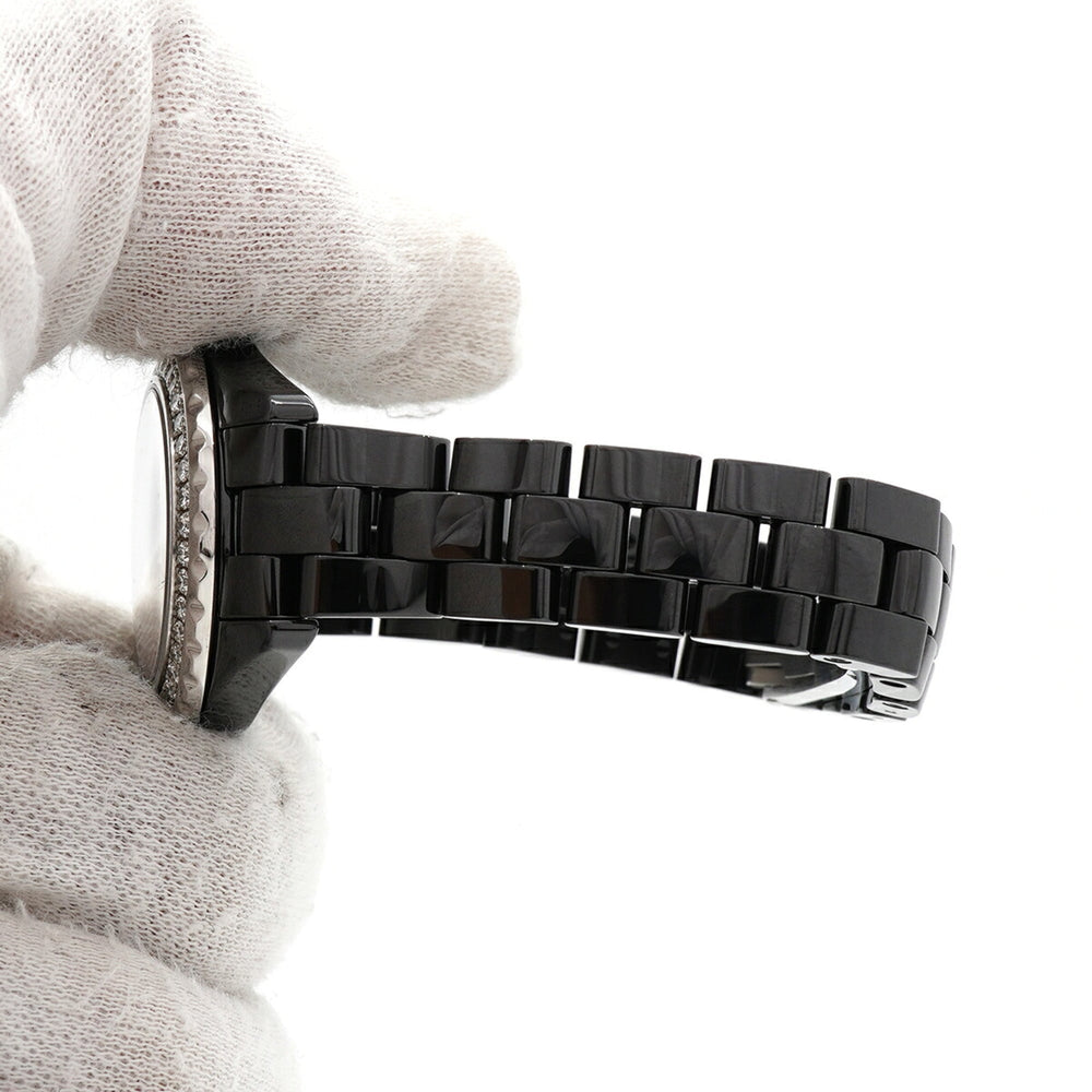 Chanel J12 Diamond H2571 Black Dial Men's Watch — Good