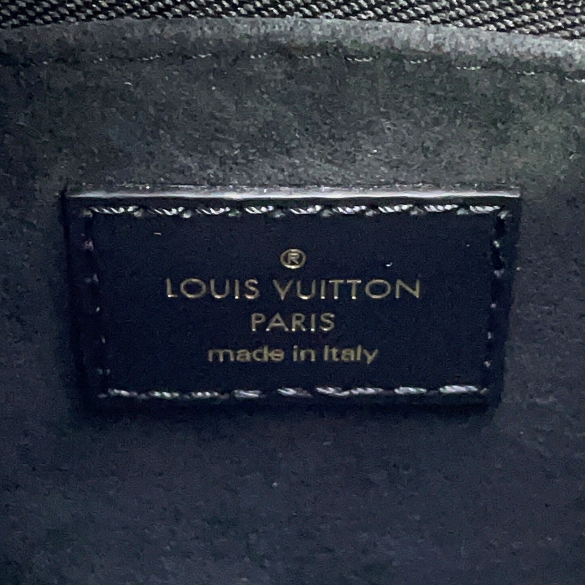 Louis Vuitton Monogram Empreinte OnTheGo PM Handbag M45653 Black 2-way LOUIS VUITTON — Like New