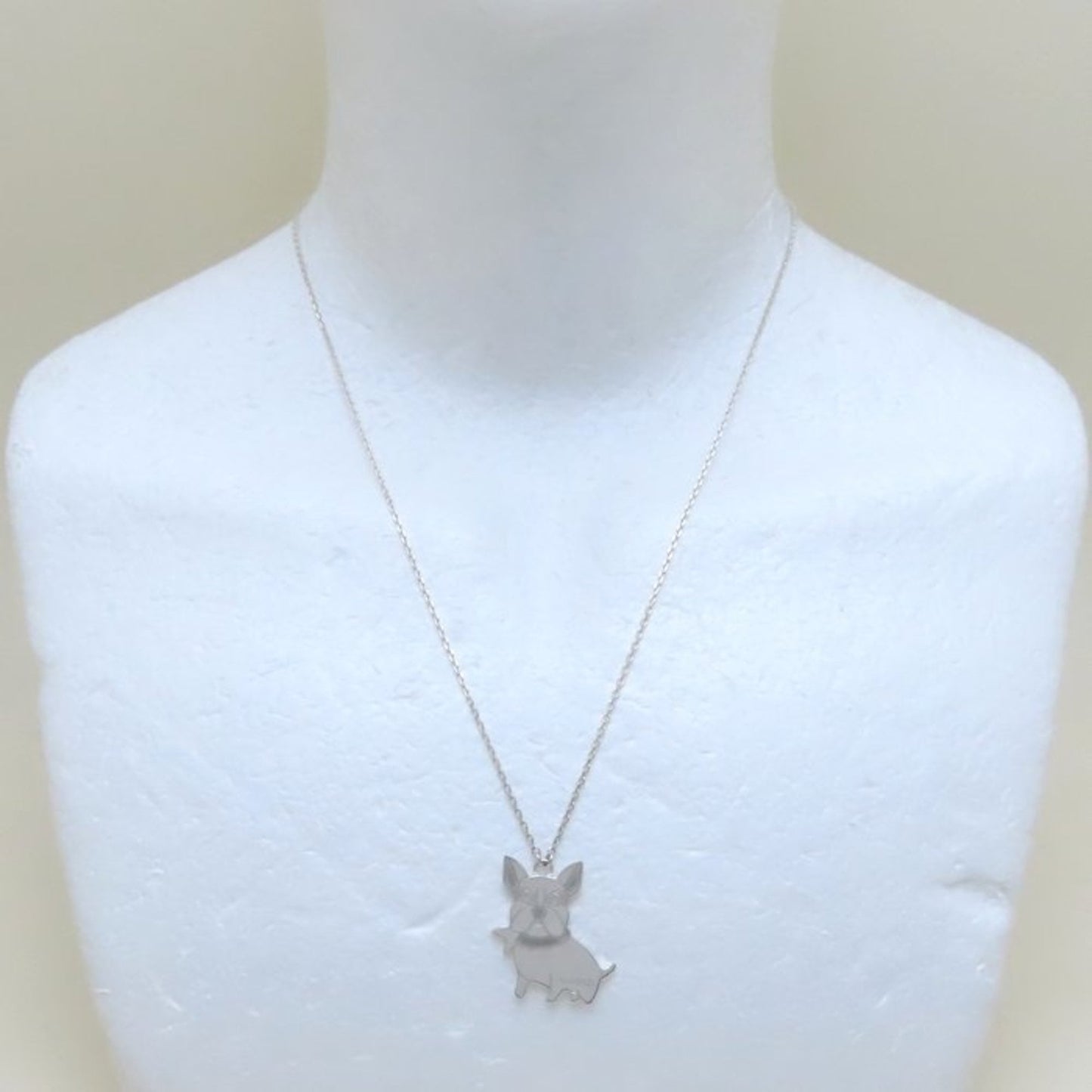 GUCCI French Bulldog Necklace in 925 Sterling Silver for Women, 294636