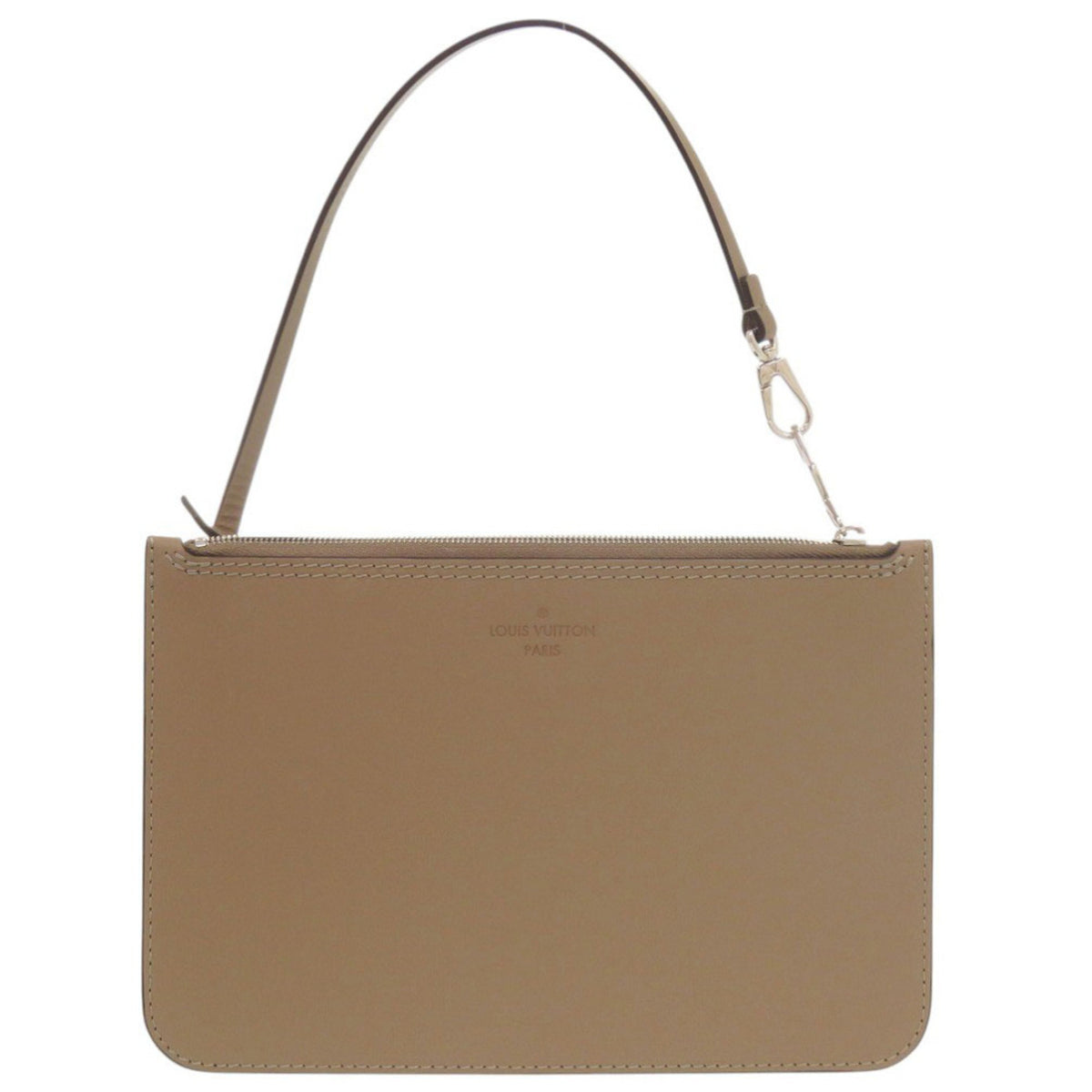 Like New Louis Vuitton Hina MM Pouch, Leather, Brown, LV 1988 LOUIS VUITTON — Like New