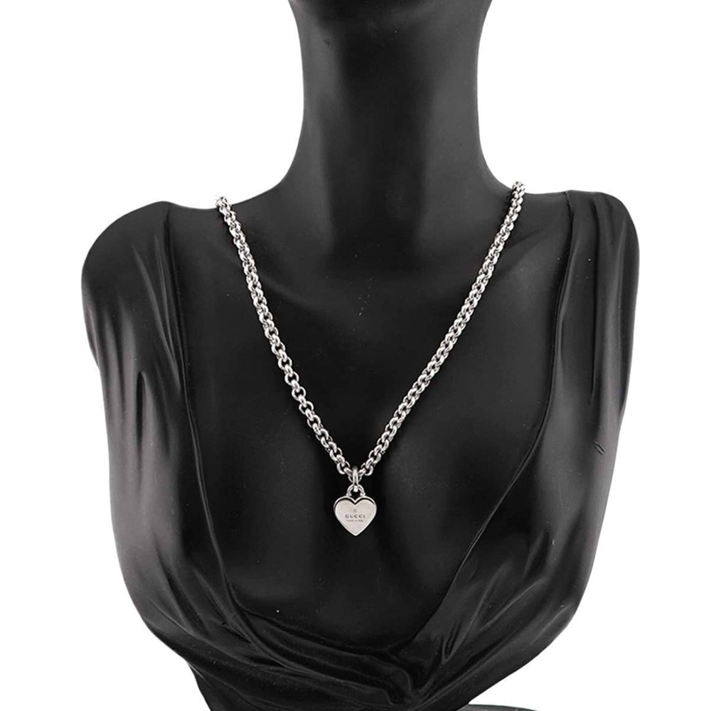 Gucci GUCCI Necklace 56cm SV Sterling Silver 925 Heart — Like New