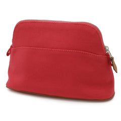HERMES Bolide Pouch 20 Handbag Multi-purpose Canvas Leather Fuchsia Pink — New - Store Return