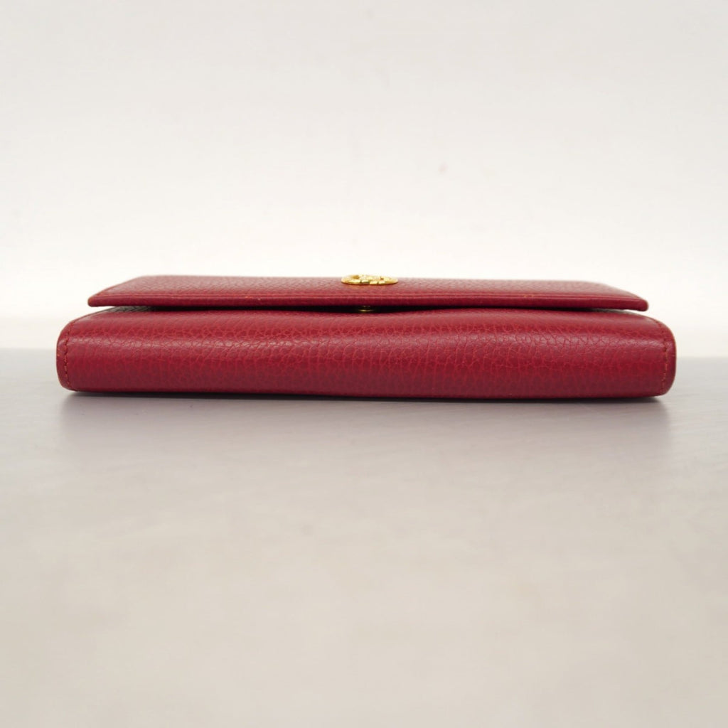 Gucci GG Marmont Long Wallet 456116 Leather Red Women's