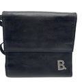 Balenciaga Shoulder Wallet Tri-fold Black Leather 580037 BALENCIAGA
