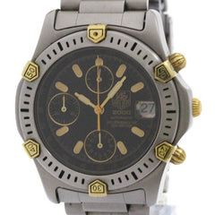 TAG HEUER 2000 Chronograph Gold Plated Steel Automatic Mens Watch 165.306 — Good
