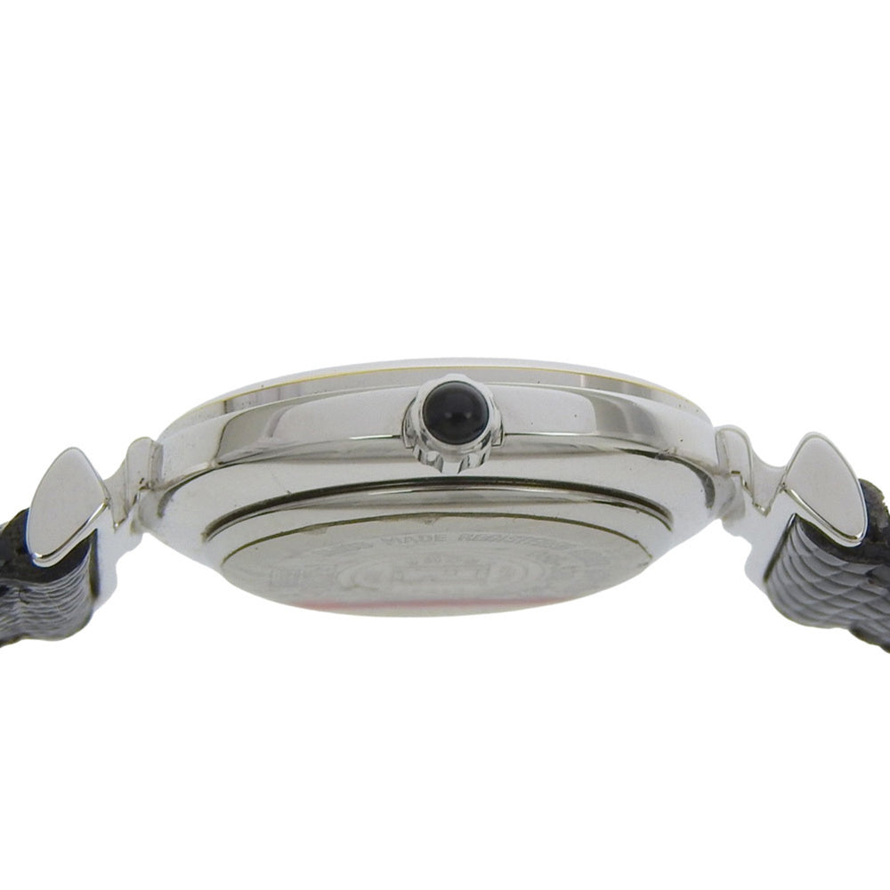 Fendi FENDI watch 320L stainless steel x leather quartz analog black dial women's — Good