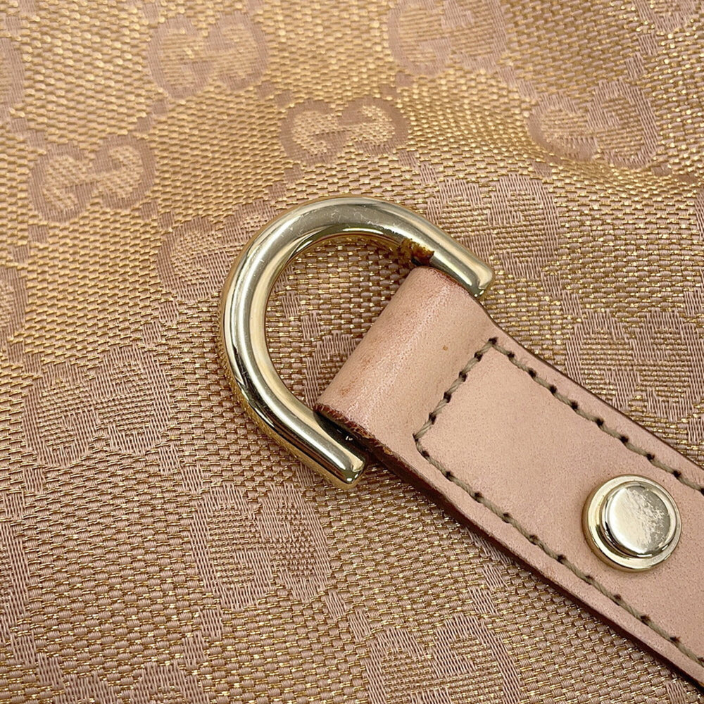 Gucci Shoulder Bag GG Canvas Abbey Leather 131326 GUCCI Handbag — Like New