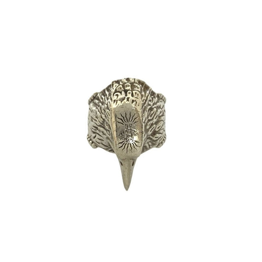 GUCCI Anger Forest Eagle Head Motif Silver 925 Ring, Accessory, 41082