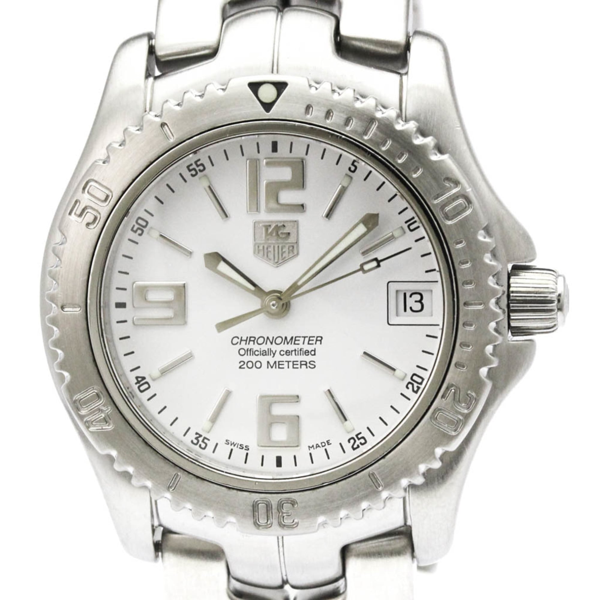 TAG HEUER Link Date Steel Automatic Mens Watch WT5211 Polished — Very Good