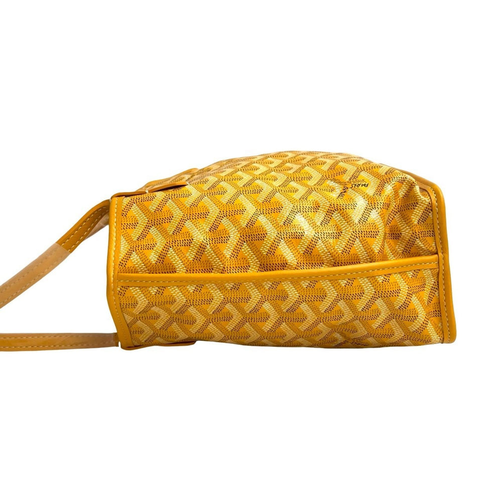 GOYARD Ange Mini Leather Tote Bag, Handbag, Yellow, 1085c — Like New