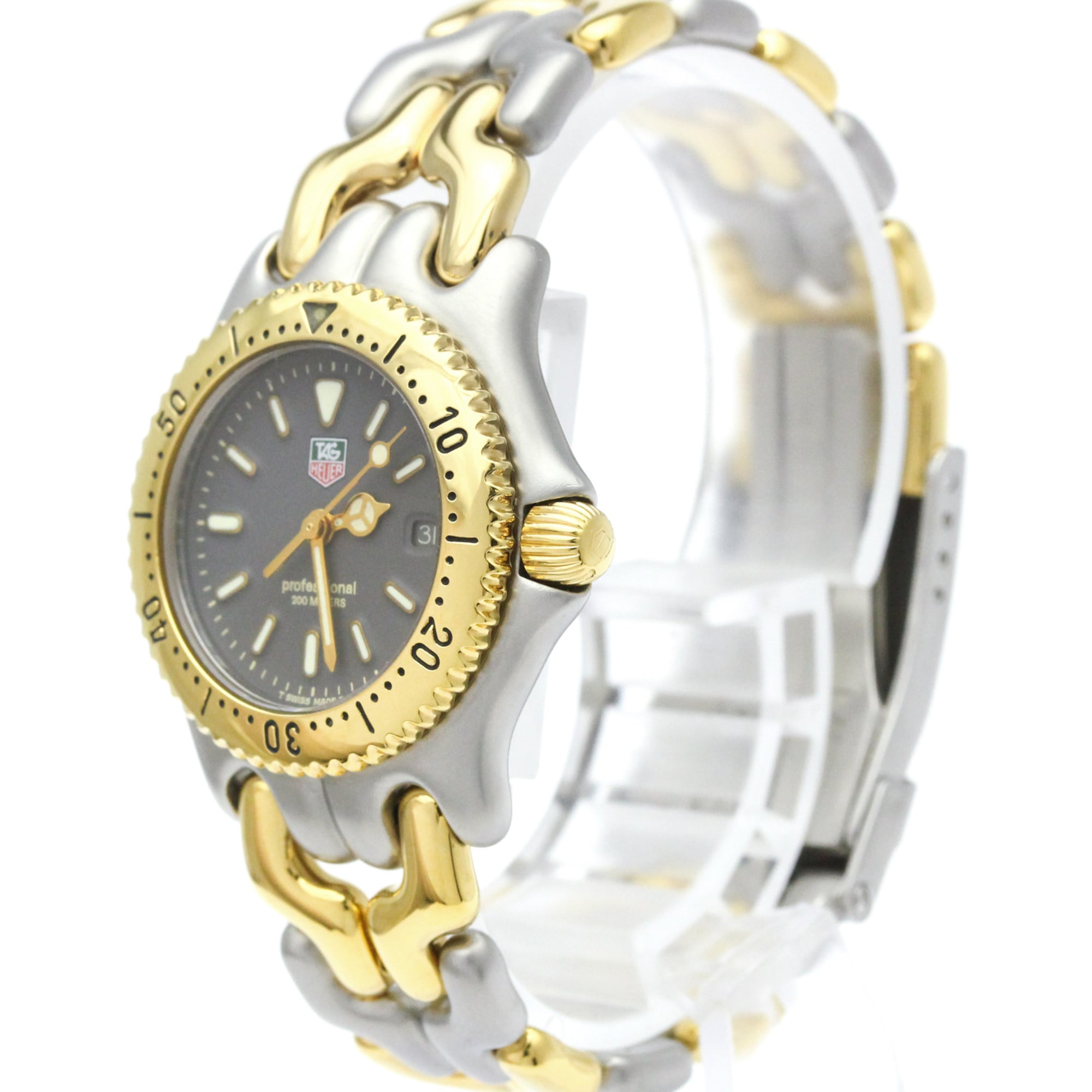 TAG HEUER Sel Professional 200M Gold Plated Steel Ladies Watch S95.215 Polished — Very Good