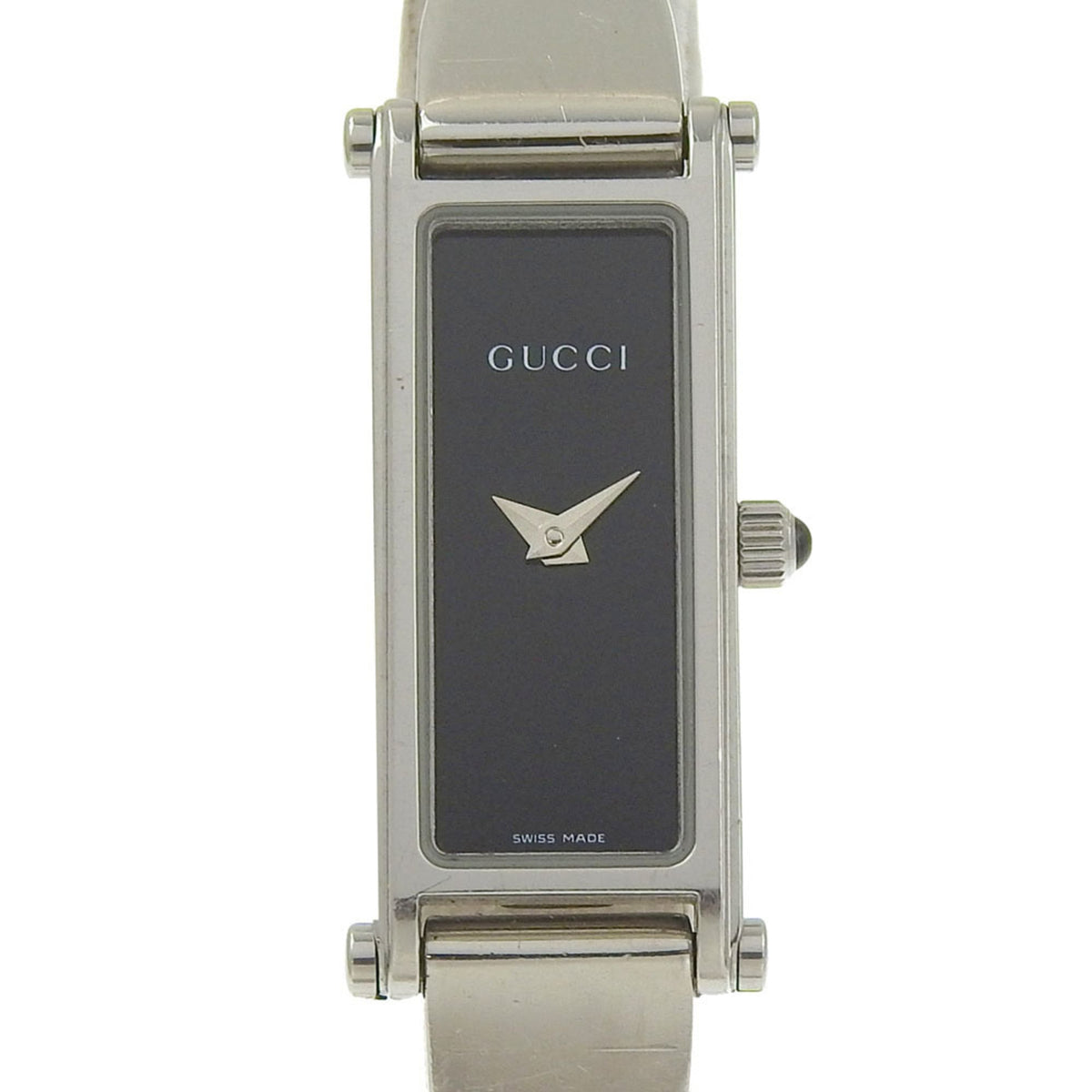 Gucci GUCCI watch 1500L stainless steel quartz analog display black dial women's — Good
