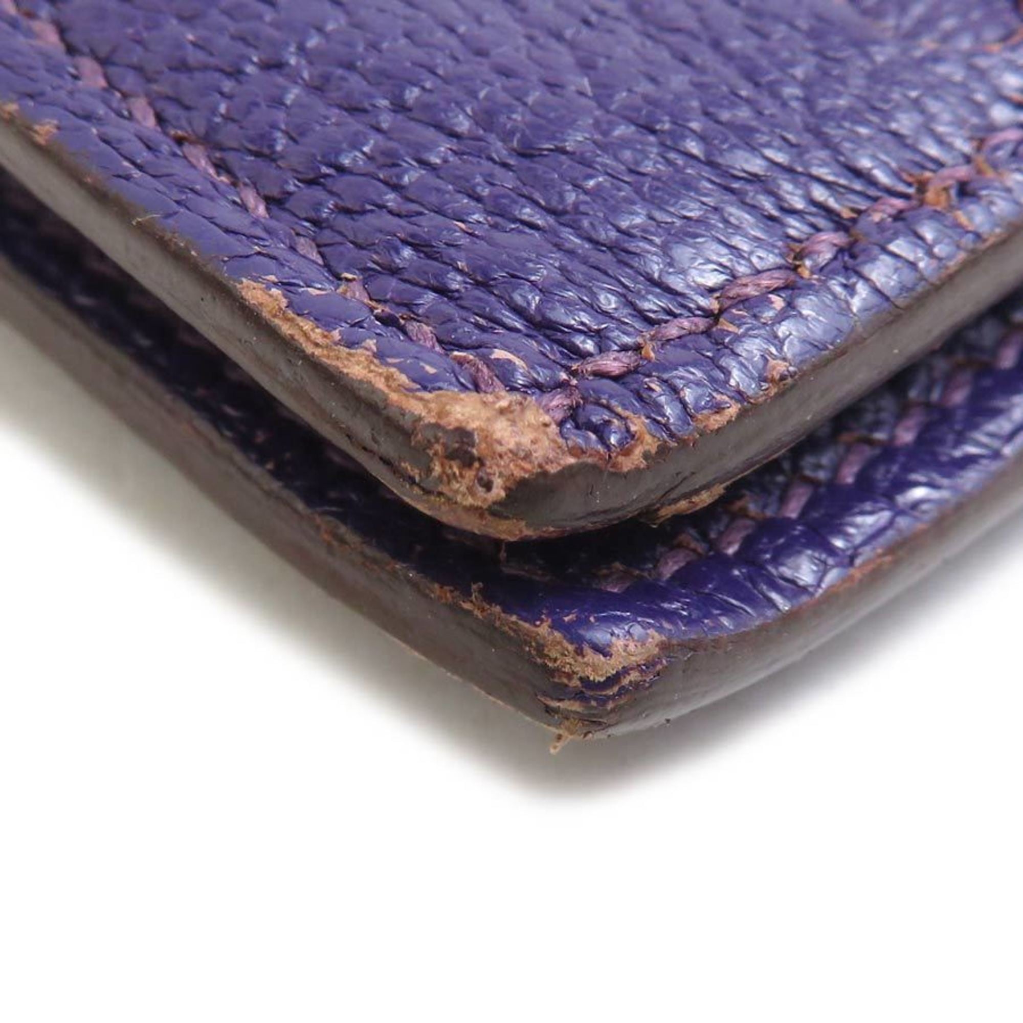 Hermes Hermès Men's Purple Leather Wallet e61217a