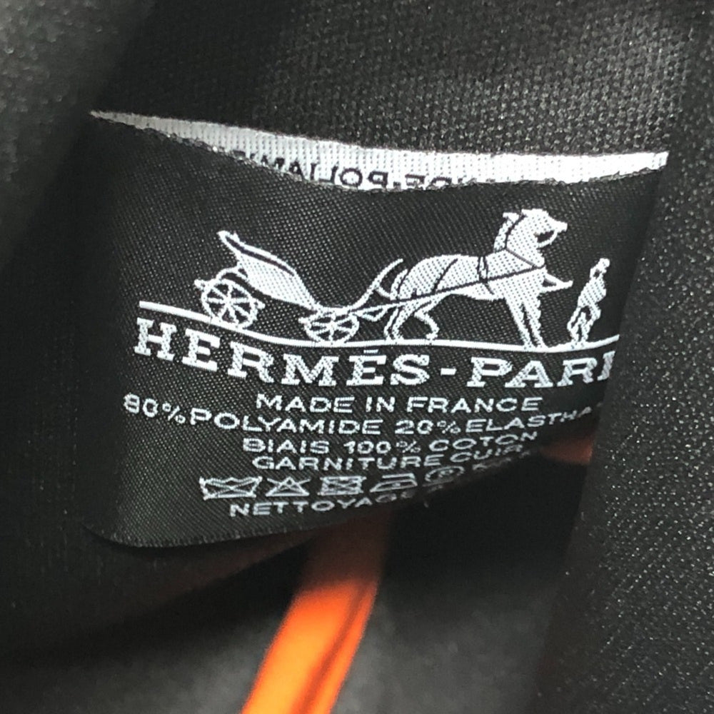 HERMES NeoBain Thalassa PM - Small item storage, flat handbag/pouch, nylon, women's, khaki, like new — Like New