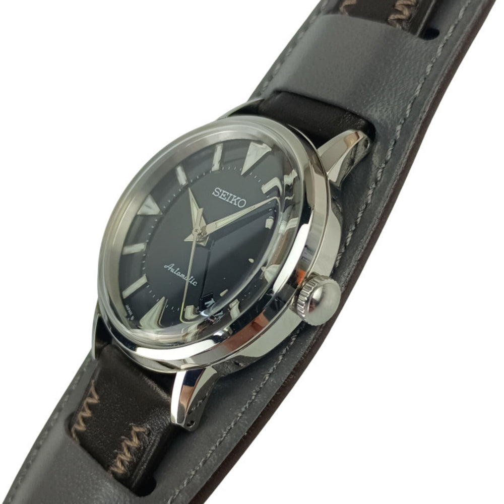 SEIKO Prospex Alpinist Reissue Design Watch, Limited Edition of 1959 Pieces, 6L35-00E0 SJE085, Black Dial, Stainless Steel, Leather Strap, Men's Watch — New - Store Return