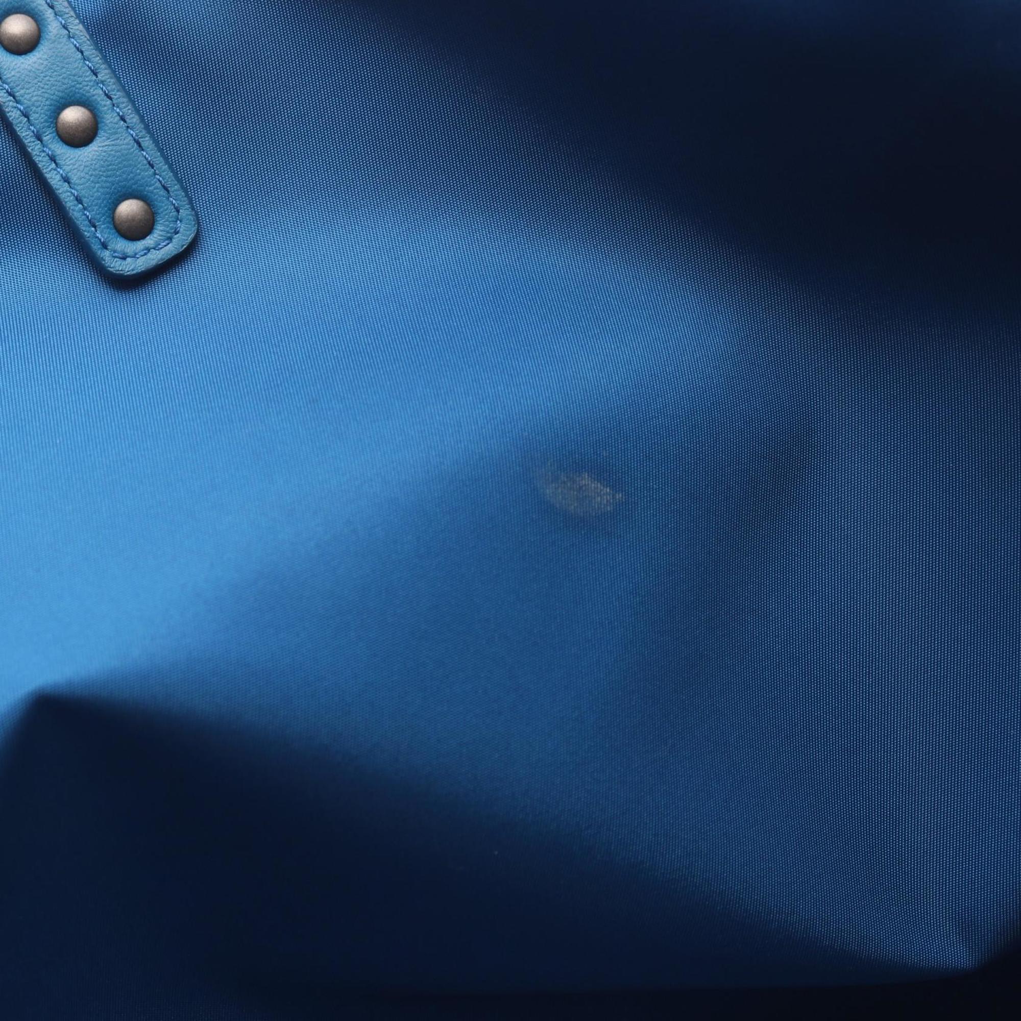 Bottega Veneta Intreccio Illusion Tote Bag, Nylon and Leather, Women's, Blue