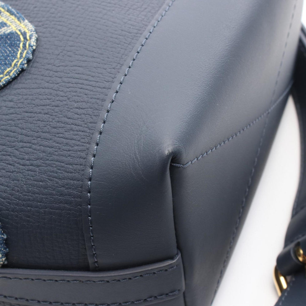 Louis Vuitton LOUIS VUITTON x NIGO Japanese Cruiser Handbag, denim, Taurillon leather, Monogram Denim, men's, navy, M45970