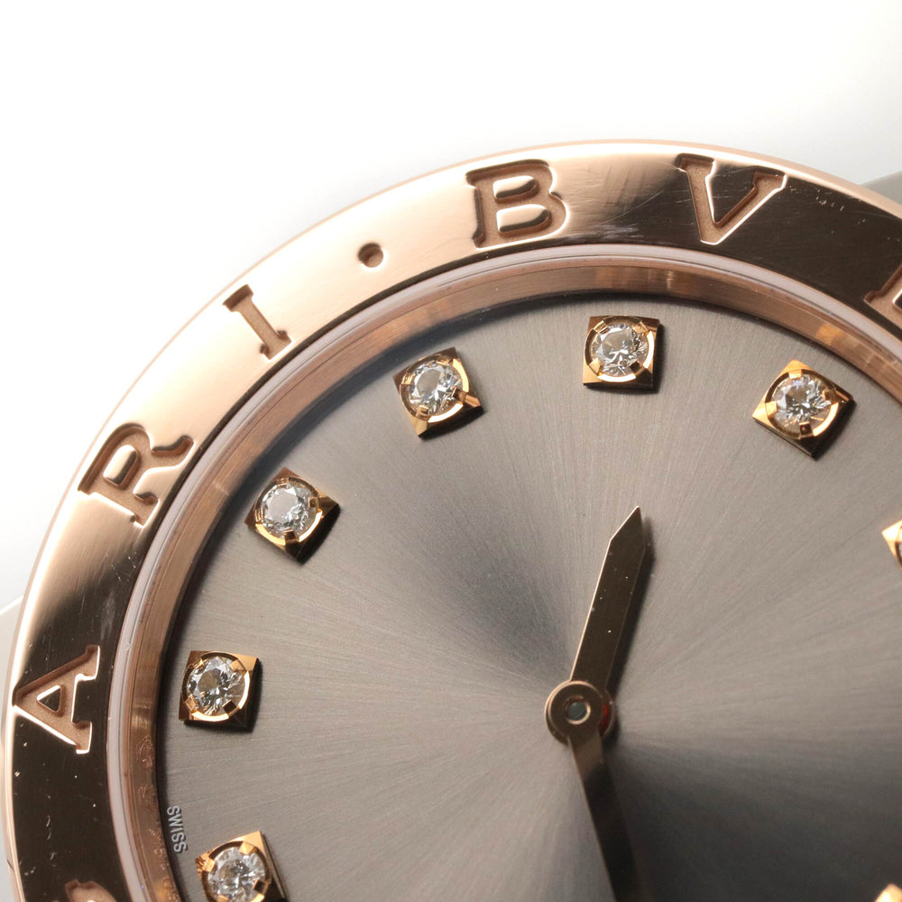BVLGARI Bulgari 12-Diamond Watch, 18K Pink Gold (PG) Stainless Steel, Women's, Gray Tone, BBP33SG — Very Good