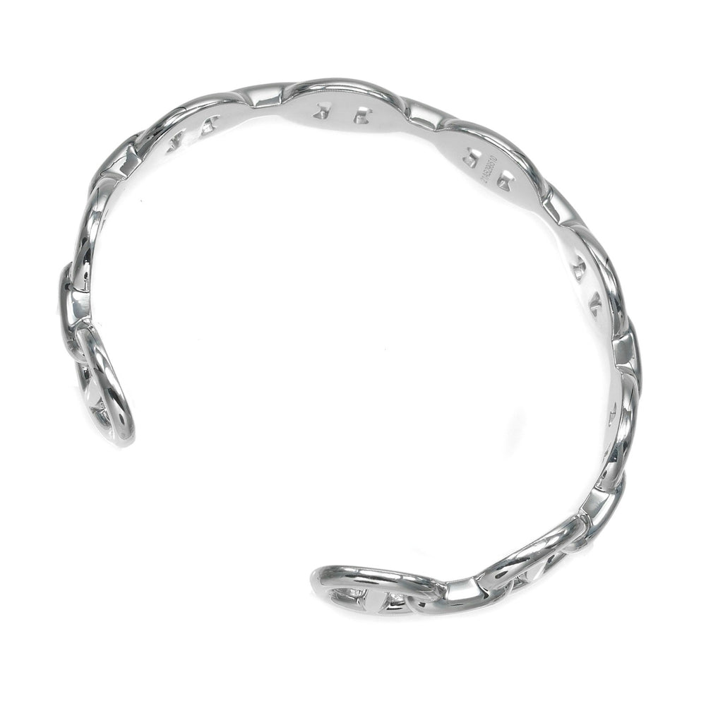 Hermes Chaine d'Ancre Anchene ST Bracelet, Sterling Silver 925, Made in Italy, 21AB299510, Approx. 18.1g, Unisex — Like New
