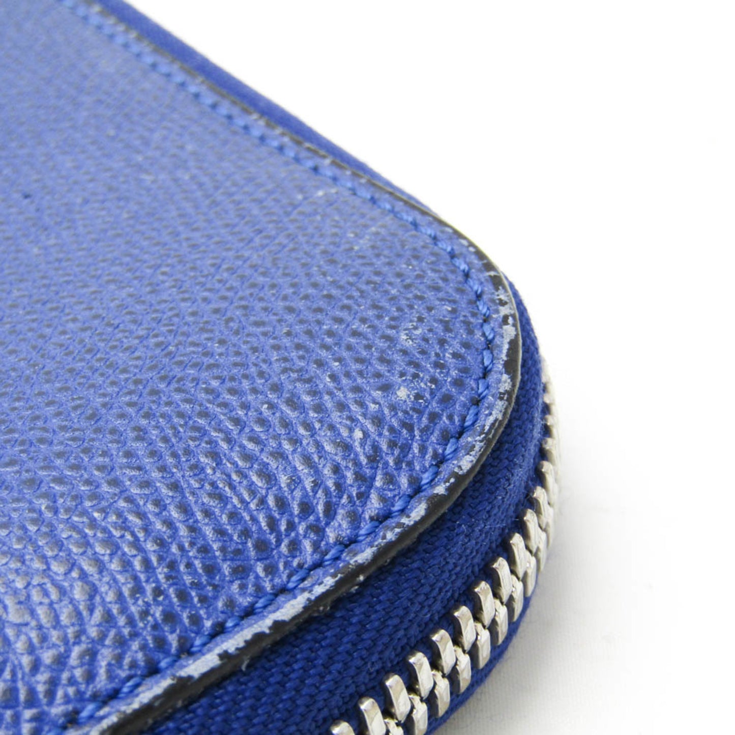 Valextra Organizer Travel Pouch Men's Leather Clutch Bag Royal Blue